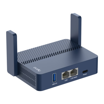 Cudy AX3000 2.5G Wi-Fi 6 Mini VPN Travel Router - Navy Blue | Randcore