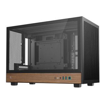 DeepCool CH260 Wood mATX Gaming Chassis - Black | Randcore