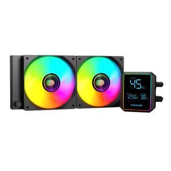 PCBuilder BLIZZARD FROST 240mm AIO ARGB Liquid CPU Cooler - Black | Randcore