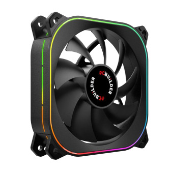 PCBuilder TORNADO CHILL 120mm ARGB Fan - Black | Randcore