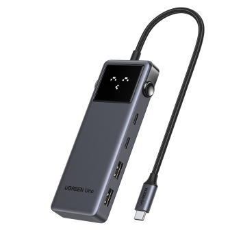 UGREEN 6-in-1 Type-C Hub with 4K HDMI, 100W PD and 10Gbps USB Ports – Grey | Randcore