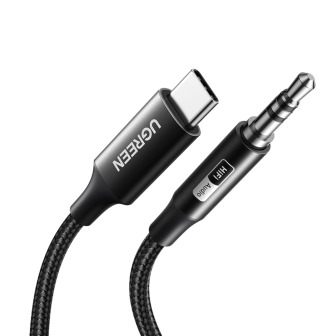 UGREEN USB Type-C to 3.5mm AUX Audio Cable 1M - Black | Randcore