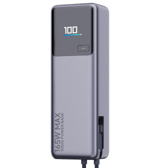 Xiaomi 165W Power Bank 10000mAh (Integrated Cable)-Silver | Randcore