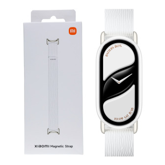 Xiaomi Smart Band 10 Magnetic Kona Leather Strap - Glacier White | Randcore