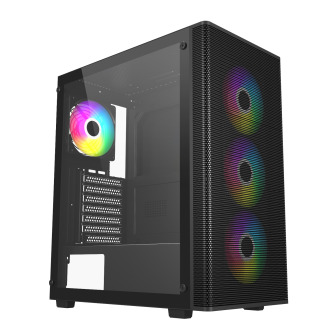 FSP M220 ATX Mid Tower Gaming Chassis - Black | Randcore