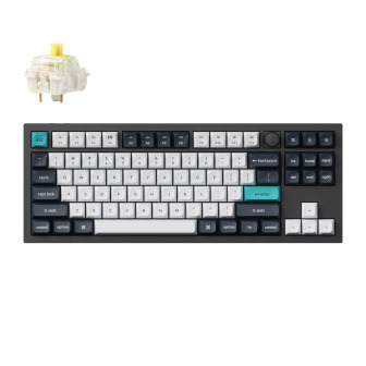 Keychron Q3 Max QMK/VIA 80% Wireless Custom Mechanical Keyboard (Banana Switch) - Carbon Black | Randcore
