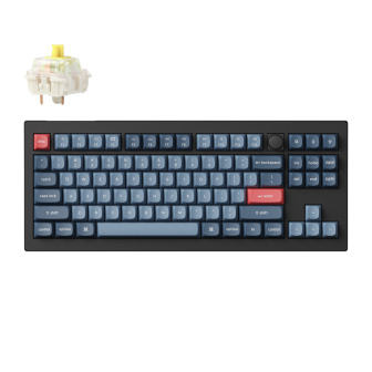 Keychron V3 Max QMK/VIA 80% Wireless Custom Mechanical Keyboard (Banana Switch) – Carbon Black | Randcore