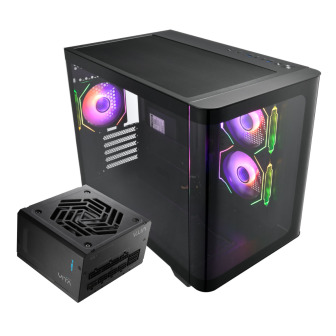 FSP S380 M-ATX ARGB Gaming Chassis and VITA GM 750W Power Supply Bundle | Randcore