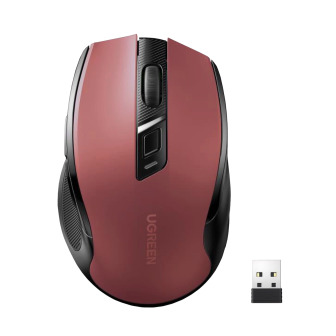 UGREEN MU006 2.4GHz Wireless Optical Mouse - Red | Randcore